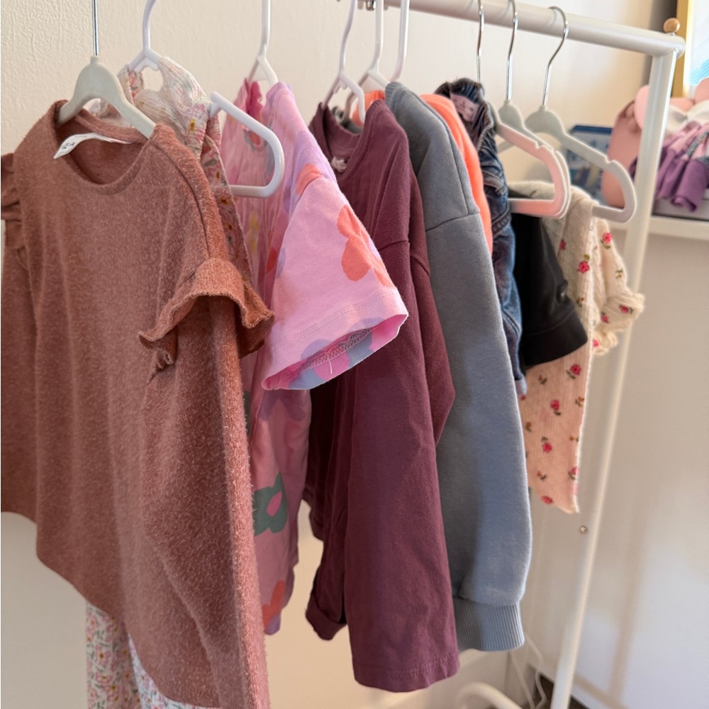 Zara Kids Long Sleeve Tops - Pink, Purple, Blue, Brown